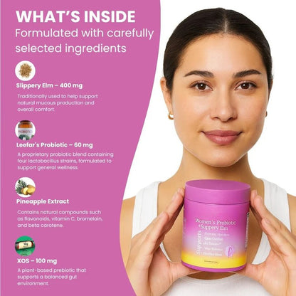 Vyneol Women's Probiotic+Slippery Elm Gummies - Daily Feminine Support